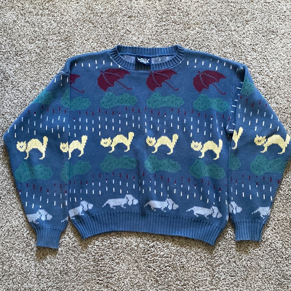 Woolrich Cats and Dogs Knit Sweater
